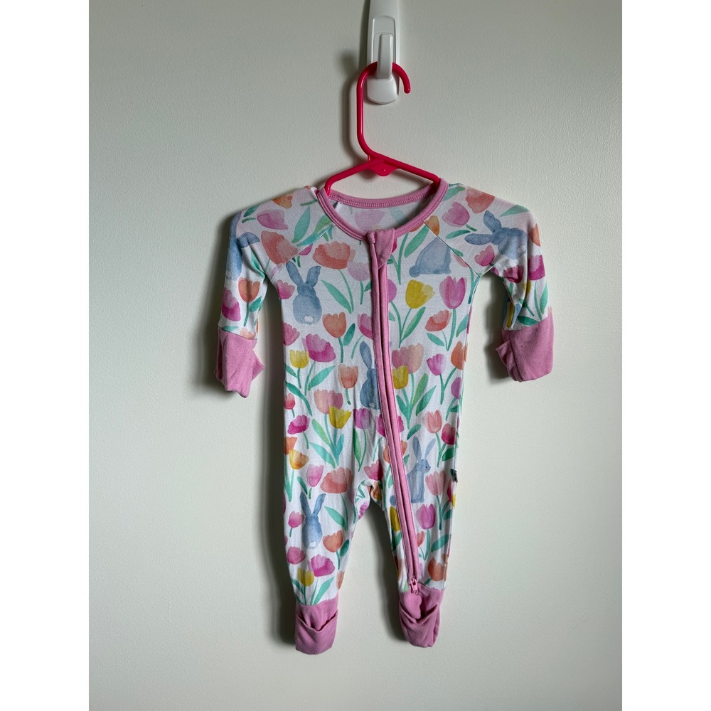 Little Sleepies Garden Hop Bamboo Zippy Newborn